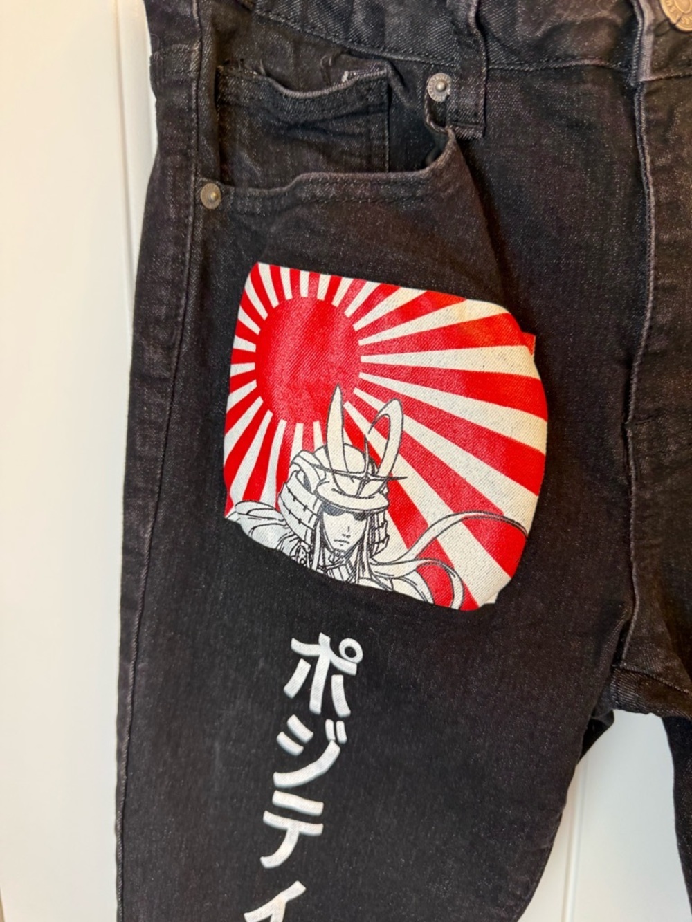 Smoke and Ash Anime boys Black jeans 28x30 - Picture 5 of 10